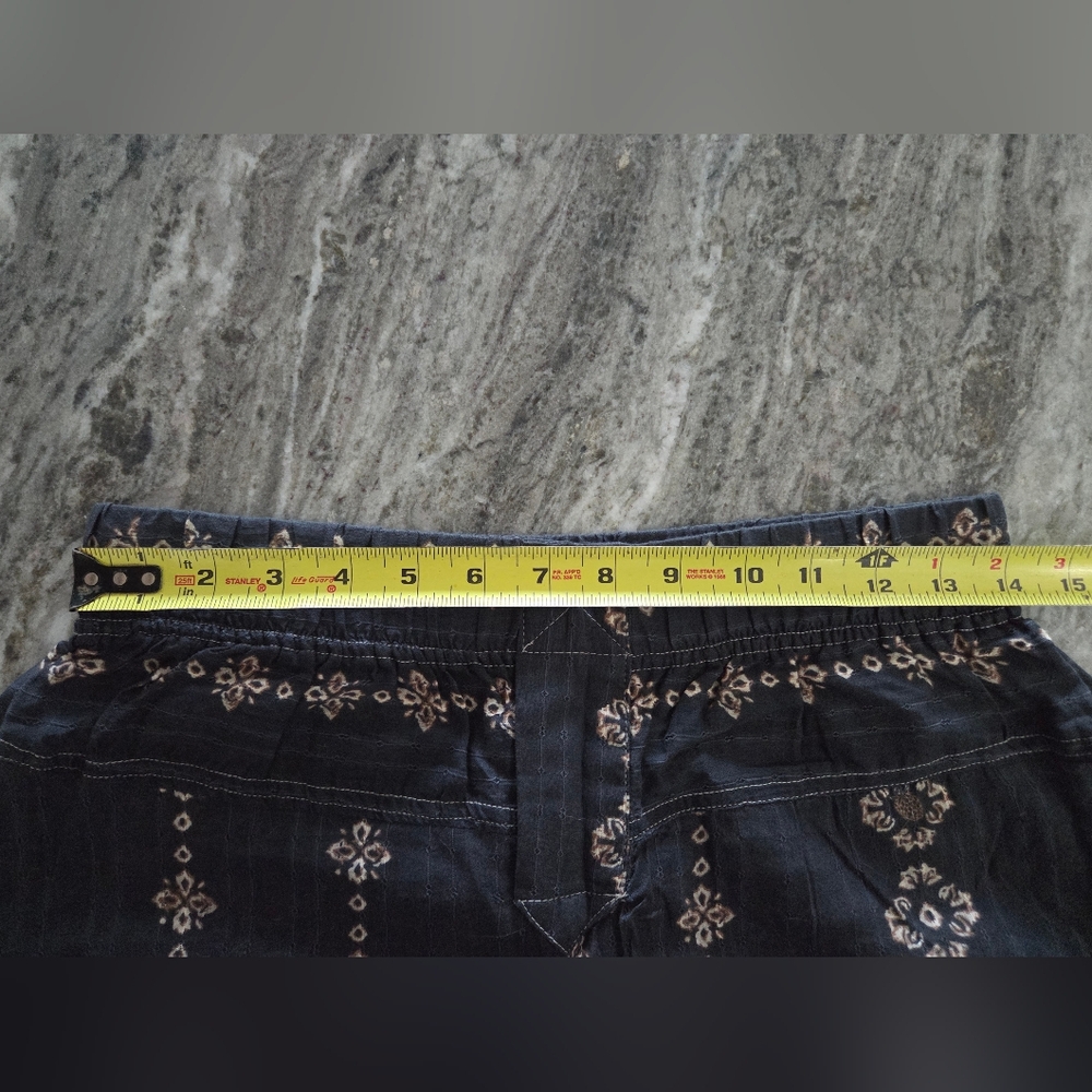 NWT Free People Come Over Printed Pants Charcoal Combo XS - Picture 10 of 10